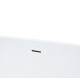 Ванна отдельностоящая Grossman Classic GR-2503MB (170х87х58) цвет черный/белый матовый
