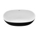 Ванна отдельностоящая Grossman Classic GR-2503MB (170х87х58) цвет черный/белый матовый