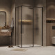 Душевое ограждение Grossman Galaxy 1/2.K33.01.12.21.02-1/2.K33.01.80L.21.02 (120х80х195) раздвижная,черный матовый,стекло шиншилла