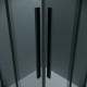Душевое ограждение Grossman Galaxy 1/2.K33.01.11.21.10-1/2.K33.01.80.21.10 (110х80х195) раздвижная,черный матовый,стекло тонированное