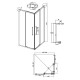 Душевое ограждение Grossman Cosmo 300.K33.02.9090.32.00 (90х90х195) квадрат,раздвижная,золото сатин,стекло прозрачное