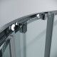 Душевое ограждение Grossman Cosmo 301.K33.02.9090.42.00 (90х90х195) четверть круга,раздвижная,графит сатин,стекло прозрачное