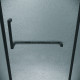 Душевое ограждение Grossman Pragma 302.K33.03.1010.21.02 (100х100х195) трапеция,распашная,черный матовый,стекло шиншилла