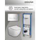 Комплект 3 в 1: Grossman инсталляция 900.K31.01.000+клавиша 700.K31.03.100.100 хром глянцевый+унитаз GR-4411S