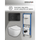 Комплект 3 в 1: Grossman инсталляция 900.K31.01.000+клавиша 700.K31.05.21M.21M черный матовый+унитаз GR-4411S