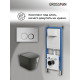 Комплект 3 в 1: Grossman инсталляция 900.K31.01.000+клавиша 700.K31.01.110.110 хром матовый+унитаз GR-4441BMS