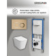 Комплект 3 в 1: Grossman инсталляция 900.K31.01.000+клавиша 700.K31.02.310.310 золото матовый+унитаз GR-4441S