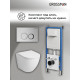 Комплект 3 в 1: Grossman инсталляция 900.K31.01.000+клавиша 700.K31.01.110.110 хром матовый+унитаз GR-4455S