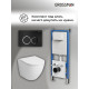 Комплект 3 в 1: Grossman инсталляция 900.K31.01.000+клавиша 700.K31.01.210.210 черный матовый+унитаз GR-4455S