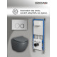 Комплект 3 в 1: Grossman инсталляция 900.K31.01.000+клавиша 700.K31.01.110.110 хром матовый+унитаз GR-4455GMS