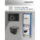 Комплект 3 в 1: Grossman инсталляция 900.K31.01.000+клавиша 700.K31.01.210.210 черный матовый+унитаз GR-4477BMS