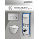 Комплект 3 в 1: Grossman инсталляция 900.K31.01.000+клавиша 700.K31.01.110.110 хром матовый+унитаз GR-4477S