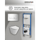 Комплект 3 в 1: Grossman инсталляция 900.K31.01.000+клавиша 700.K31.03.100.100 хром глянцевый+унитаз GR-4477S