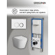 Комплект 3 в 1: Grossman инсталляция 900.K31.01.000+клавиша 700.K31.01.000.000 белый+унитаз GR-4478S