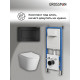 Комплект 3 в 1: Grossman инсталляция 900.K31.01.000+клавиша 700.K31.04.21M.21M черный матовый+унитаз GR-4478S