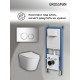Комплект 3 в 1: Grossman инсталляция 900.K31.01.000+клавиша 700.K31.01.100.100 хром глянцевый+унитаз GR-4478SQ