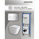 Комплект 3 в 1: Grossman инсталляция 900.K31.01.000+клавиша 700.K31.02.100.100 хром глянцевый+унитаз GR-4479SQ