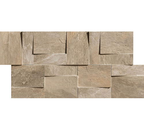 Ardoise Modulo Muretto 3d Ecru 30x30