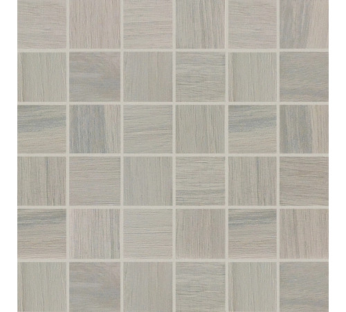 Wooden Tile Gray Mosaico Sfalstato Nat 5x5 30x30