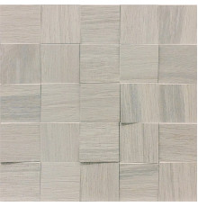 Wooden Tile Gray Mosaico 6x6 3d Inclinato Nat 30x30