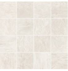 Ardoise Blanc 7.5x7.5 6mm 30x30 Mosaico