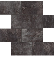 Ardoise Noir 7.5x15 6mm 30x30 Muretto
