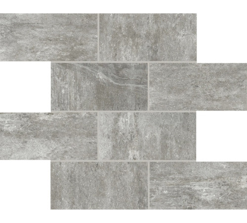 La Roche Grey 7.5x15 6mm 30x30 Muretto