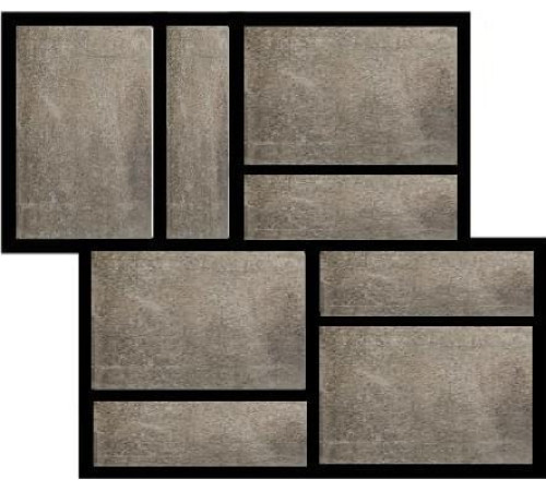 Matieres Rex Gris Mod.Muretto 3d 30x30