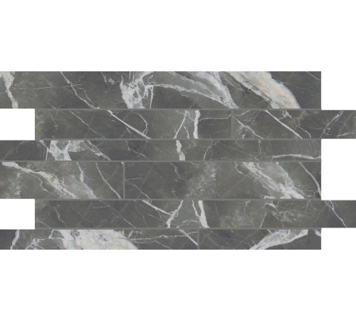 Stones & More 2.0 Calacatta Black Smooth Listello Sfalsato 30x60