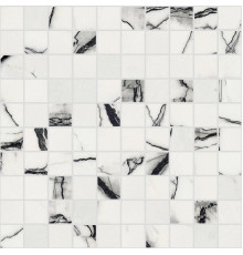 B&W Marble Breach Mat Mosaico 3x3 30x30