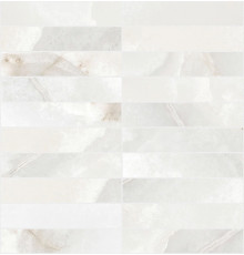 Reves De Rex Perle Glossy Mosaico 3x15 30x30