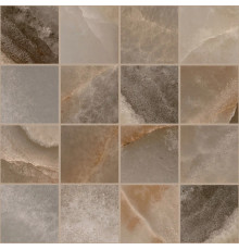 Reves De Rex Choco Glossy 6mm Mosaico 7.5x7.5 30x30