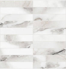 Origines De Rex Argent Matte Mosaico 3x15 30x30