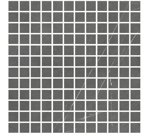 Allure Mosaic 25 Anthracite Soft 30x30