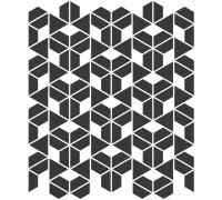 Cava Black Mosaic. A. 22.8x27.8