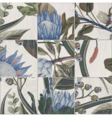 Bottega Decor Blu Leaves 20x20