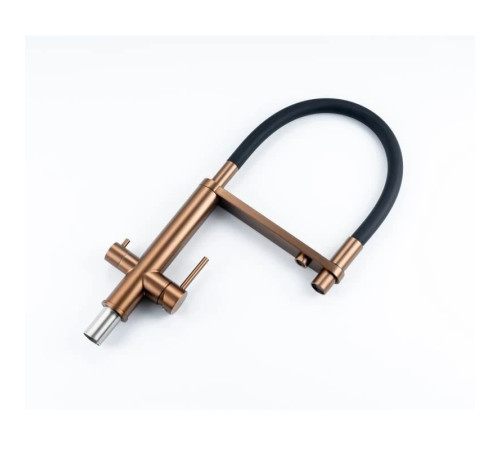 Смеситель для кухни с подключением фильтра Knotlor SS-15/RB, бронза