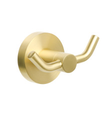 Двойной крючок для ванной FIXSEN COMFORT  GOLD FX-87005A, золото матовое
