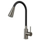 Смеситель для кухни с гибким изливом ESKO Kitchen K47GMB, оружейная сталь