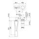 Смеситель для раковины Webert ONE-B NB830606741, белый/сталь