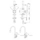 Смеситель для кухни с гибким изливом BRAVAT F7800931CP-SW, хром