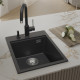 Кухонная мойка Rivelato Тесоро 405, 40x51 см антрацит