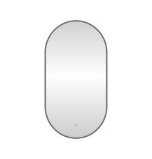 Зеркало с подсветкой LED Fixsen FX-3100F овальное 50х100 см, графит