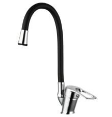 Смеситель для кухни с гибким изливом FRUD R41055-2, хром