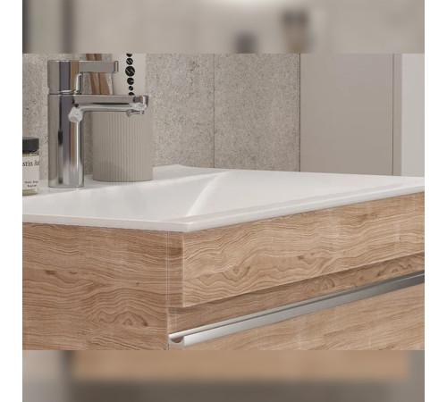 Тумба под раковину подвесная Velvex Pulsus tp.PUL.PUL.70.1Y дуб сонома, 70 см