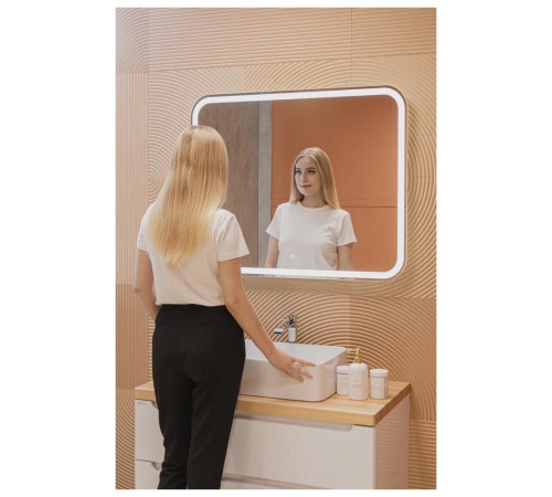 Зеркало Silver Mirrors Stiv neo-S 1000х800 (cенсорный выключатель, бегущая подсветка)