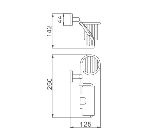 Держатель для туалетной бумаги Haiba HB8603-1, хром