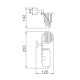 Держатель для туалетной бумаги Haiba HB8603-1, хром