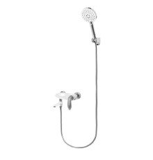 Смеситель для ванны Grocenberg GB8001WC, белый/хром