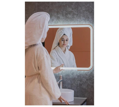 Зеркало Silver Mirrors Malta-Lite 800х600 (открытая LED-подсветка, сенсорный выключатель)